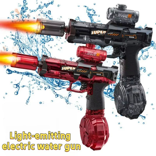 Led Light Emitting Electric Water Gun Toys Children Automatic Sensor Lights Water Pistol Summer Outdoor Beach Pool Toy for Kids